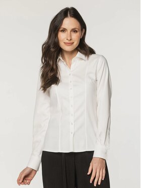 Willsoor Willsoor Koszula 61470 Biały Slim Fit
