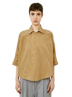 MeiMeiJ MeiMeiJ Bluzka m5pd06-lark Brązowy Regular Fit