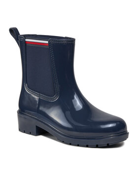 Tommy Hilfiger Tommy Hilfiger Gumáky Essential Corporate Rainboot FW0FW07762 Tmavomodrá