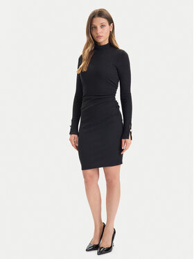 Guess Guess Koktejlové šaty W5BK30 K0602 Čierna Regular Fit