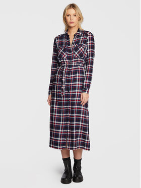 Pepe Jeans Pepe Jeans Košilové šaty Olena PL953169 Tmavomodrá Regular Fit