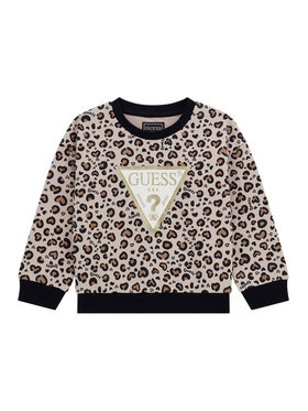 Guess Guess Mikina K5BQ03 KAD74 Béžová Relaxed Fit