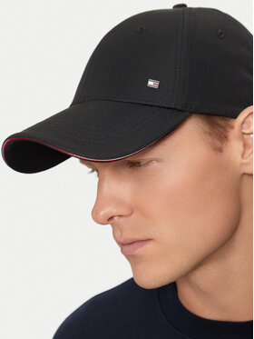 Tommy Hilfiger Kapa S šiltom Corp 6 Panel AM0AM13336 Črna