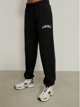La Mania La Mania Spodnie dresowe FLAME Czarny Classic Fit