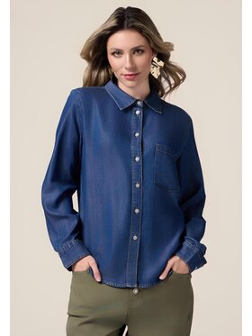 Oltre Oltre Koszula 5631R002866N034 Niebieski Regular Fit