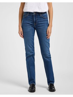 Lee Lee Jeansy 112363438 Niebieski Straight Leg