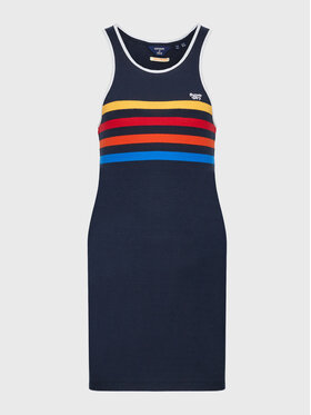 Superdry Superdry Ежедневна рокля W8011103A Тъмносин Regular Fit