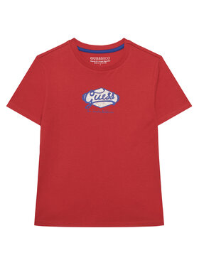 Guess Guess T-Shirt L6RI02 K8HM4 Czerwony Regular Fit