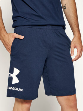 Under Armour Under Armour Szorty sportowe Sportstyle Cotton Graphic 1329300 Granatowy Regular Fit
