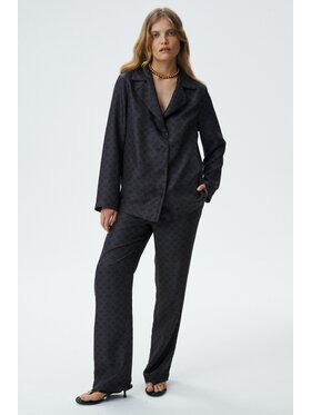 MARI PRETI MARI PRETI Spodnie materiałowe MONOGRAM M Brązowy Regular Fit