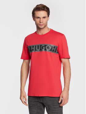 Hugo Hugo T-Shirt Dinotto 50475339 Czerwony Regular Fit