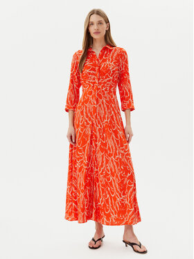 YAS YAS Φόρεμα πουκάμισο Savanna 26022663 Πορτοκαλί Loose Fit