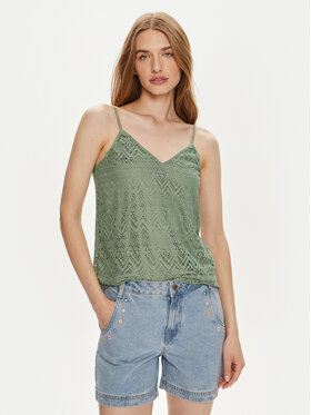 Vero Moda Vero Moda Top Maya 10304453 Zielony Regular Fit