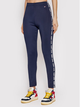 Tommy Jeans Tommy Jeans Leggings Tape DW0DW11325 Dunkelblau Slim Fit
