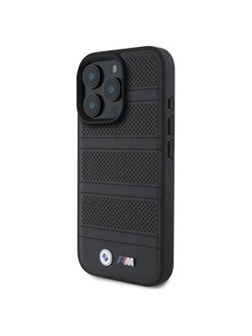 BMW Motorsport BMW Motorsport Etui na telefon M Perforated Tricolor Line Czarny