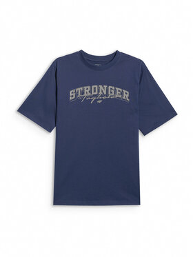 4F 4F T-Shirt CAMPUS VIBES Granatowy Loose Fit