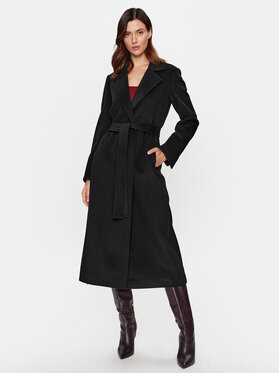 MAX&Co. MAX&Co. Vlnený kabát Longrun 40149523 Čierna Regular Fit
