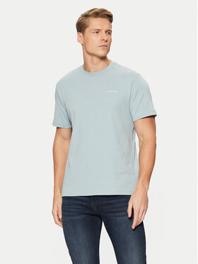 Calvin Klein Calvin Klein T-krekls Micro Logo Interlock T-Shirt K10K109894 Zils Regular Fit