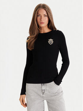 Morgan Morgan Pulover 252-MRAYU Negru Slim Fit