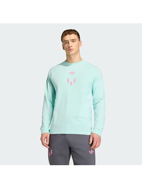 adidas adidas Koszulka techniczna Messi Turkusowy Slim Fit