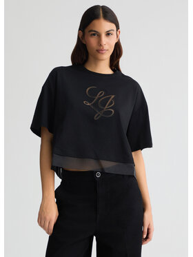Liu Jo Liu Jo T-Shirt WA5186JS904M9558 Czarny Regular Fit