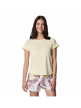 Columbia Columbia Koszulka techniczna 207257 Żółty Regular Fit