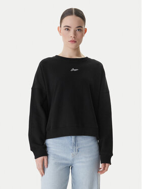 BOSS BOSS Majica dugih rukava C_Ever 50554711 Crna Oversize