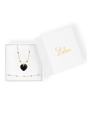 Lilou Lilou Komplet náramk a náhrdelník Love is love Zlatá