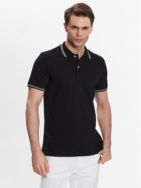 Geox Geox Polo majica Piquet M3511A-T2649 F9000 Črna Regular Fit