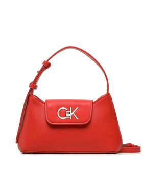 Calvin Klein Calvin Klein Дамска чанта Re-Lock Crossbody W/Flap Sm K60K610770 Червен