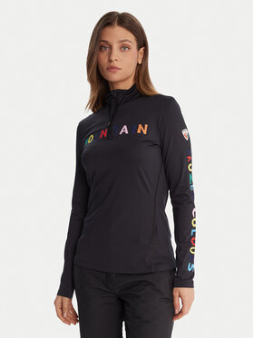 Rossignol Rossignol Technikai pulóver RLOWL11 Fekete Slim Fit