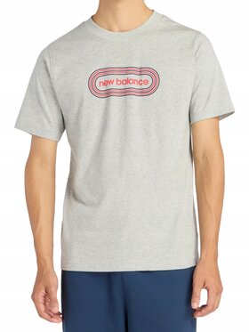 New Balance New Balance T-Shirt MT61C48BAG Szary Standard Fit
