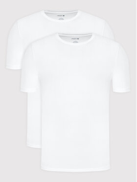 Lacoste 2 marškinėlių komplektas TH3455 Balta Regular Fit