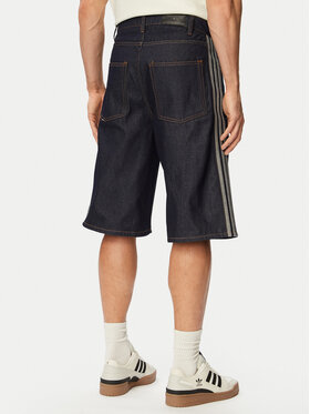adidas adidas Jeans kratke hlače Firebird Adicolor Jorts Mid-Rise KS6882 Mornarsko modra Regular Fit