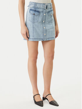 Morgan Morgan Gonna di jeans 251-JOLAM Celeste Regular Fit