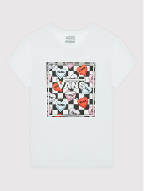 Vans Vans T-Shirt Box Candy Hearts VN0A5LEF Λευκό Regular Fit