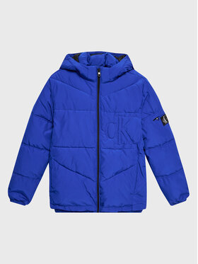 Calvin Klein Jeans Calvin Klein Jeans Зимно яке Monogram Logo IB0IB01490 Син Relaxed Fit