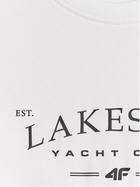 4F 4F T-Shirt LAKESIDE ESCAPE Λευκό Regular Fit