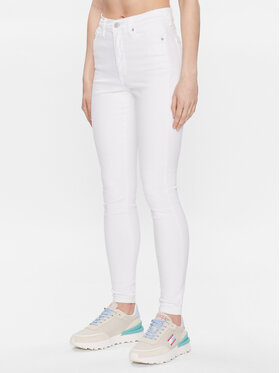 Tommy Jeans Tommy Jeans Blugi Sylvia DW0DW15507 Alb Skinny Fit