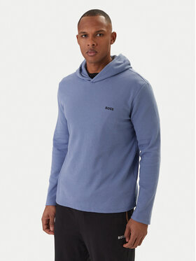 BOSS BOSS Longsleeve Waffle 50535885 Albastru celest Regular Fit