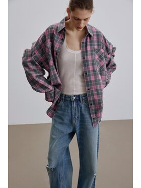 Estro Estro Camicia ER00119322 Rosa Loose Fit