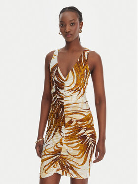 Just Cavalli Just Cavalli Abito da cocktail 80PAO9A7 JS560 Giallo Slim Fit