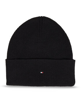 Tommy Hilfiger Tommy Hilfiger Sapka Essential Flag Beanie AW0AW15309 Fekete