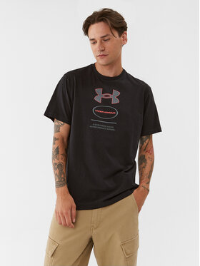 Under Armour Under Armour Тишърт Ua Core Novelty Graphic Ss 1380957 Черен Loose Fit