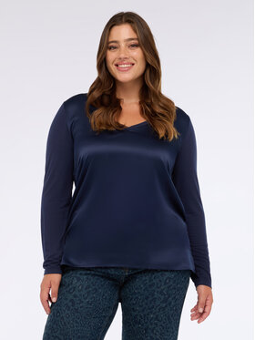 Fiorella Rubino Fiorella Rubino Bluzka G251L008563N034 Niebieski Regular Fit
