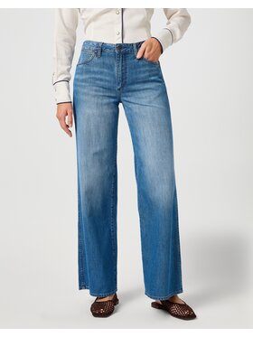 Wrangler Wrangler Jeansy STRAIGHT Niebieski Wide Leg