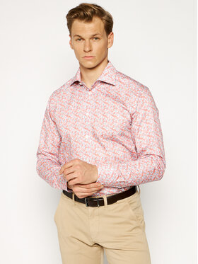 Eton Eton Koszula 100000907 Różowy Slim Fit