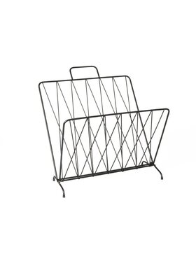 MIAhome MIAhome Gazetnik metalowy 45x40x26,5 cm NOUVIS Czarny
