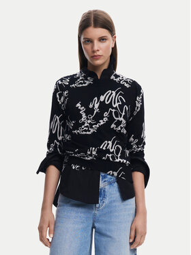 Desigual Desigual Pulover 25SWJF04 Negru Regular Fit