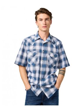 Wrangler Wrangler Koszula SS WESTERN SHIRT 112362381 Niebieski Regular Fit